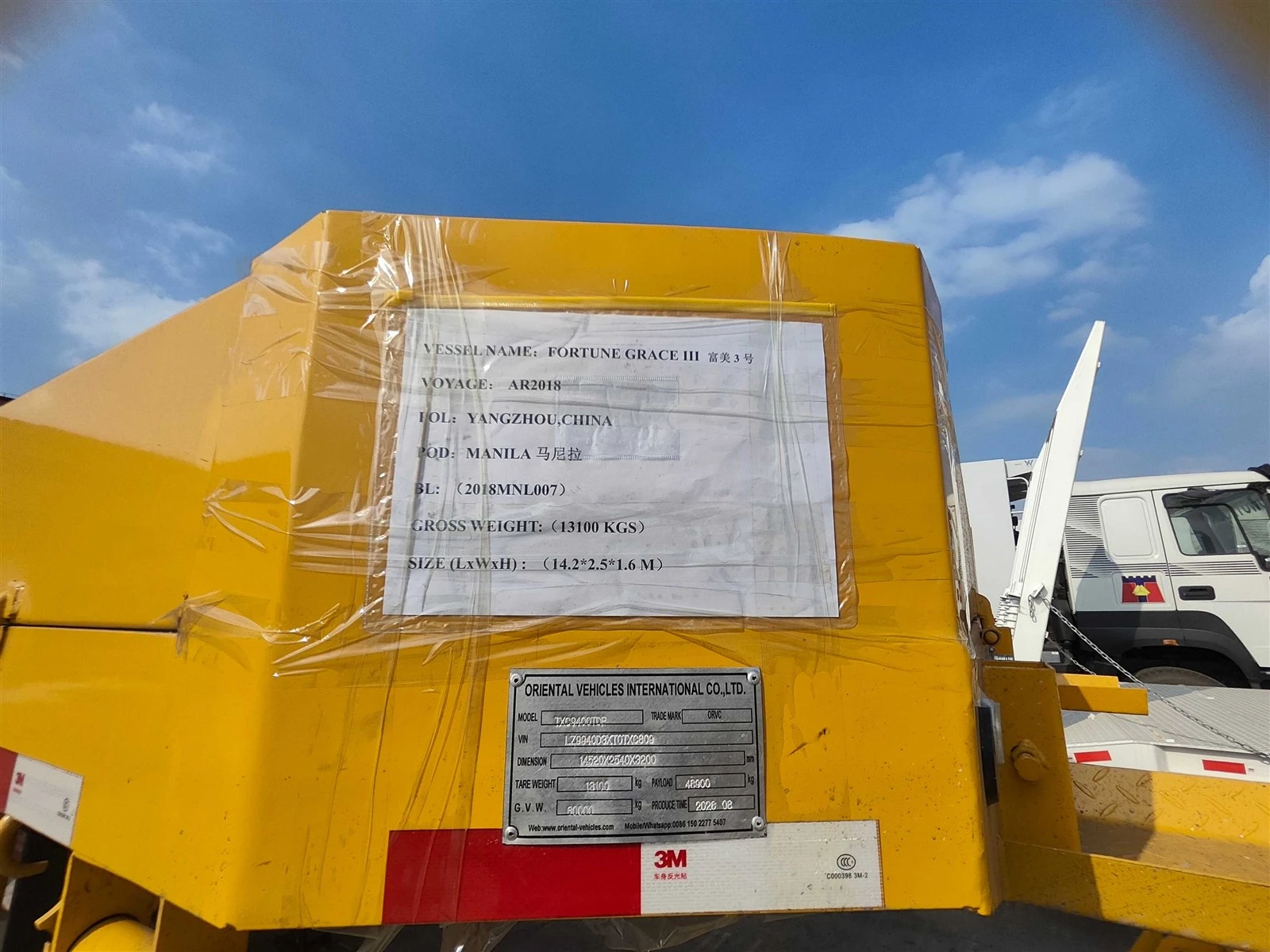Export of 4-Axle Extendable Trailers Export of 4-Axle Extendable Trailers