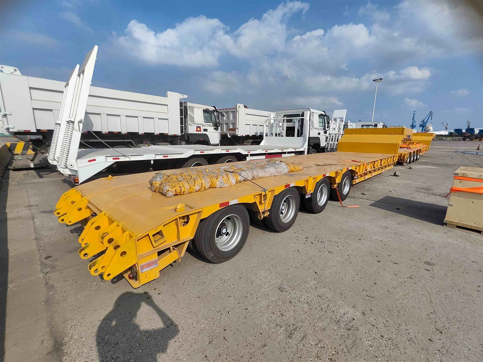 4 Axle Extendable Trailer Exported to Manila 4 Axle Extendable Trailer Exported to Manila