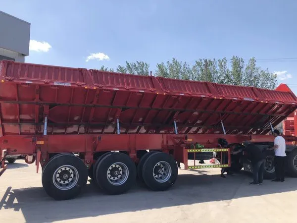 side dumping trailer 1 side dumping trailer 1