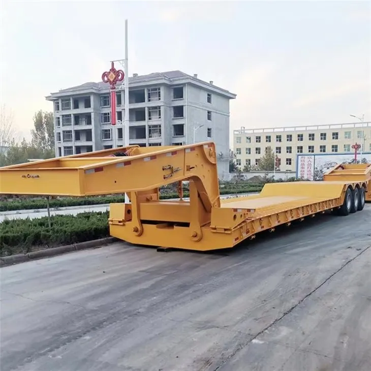 3 एक्सल 120 टन हटाने योग्य गूज़नेक ट्रेलर