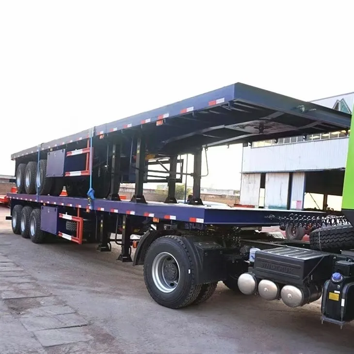 3 एक्सल फ्लैटबेड आरजीएन एक्सटेंडेबल ट्रेलर
