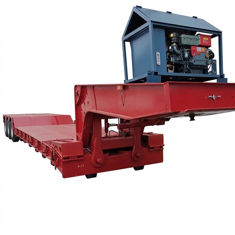 50टी 3 एक्सल गूज़नेक डिटेचेबल ट्रेलर