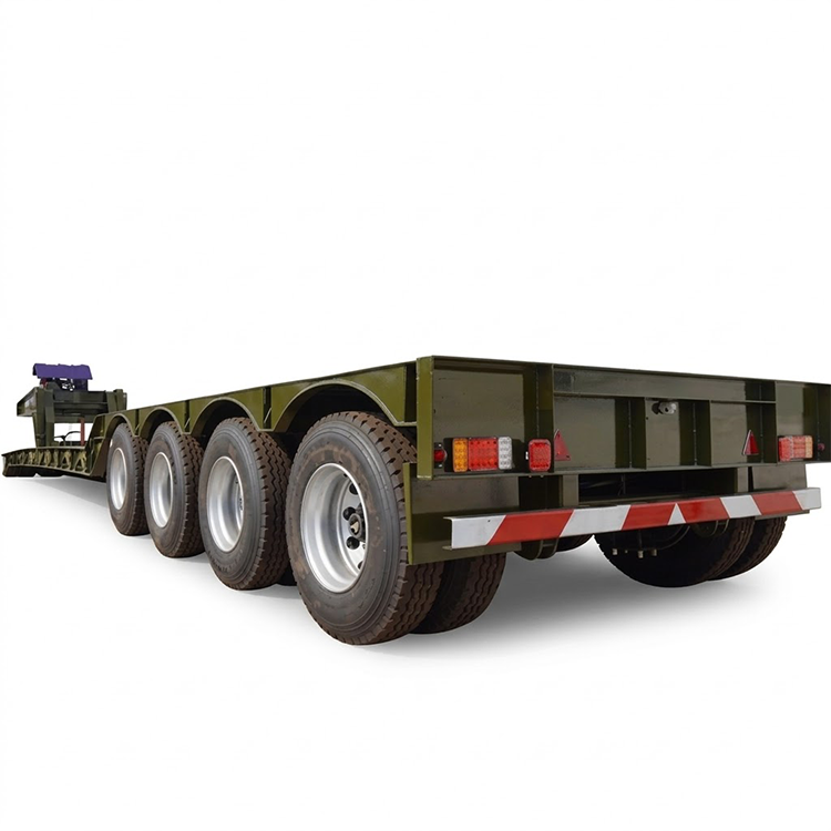 4-एक्सल 60-टन डिटेचेबल गूज़नेक सेमी-ट्रेलर