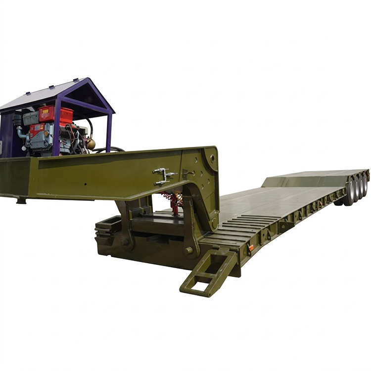 4 एक्सल रिमूवेबल डिटैचेबल गूज़नेक लोबॉय ट्रेलर