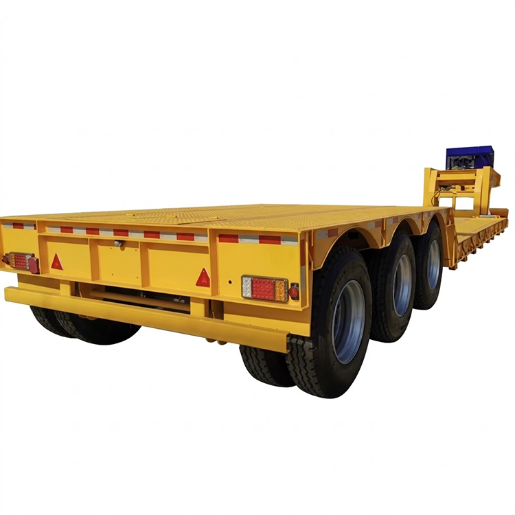 ट्राई एक्सल डिटेचेबल गूज़नेक लो बेड ट्रेलर