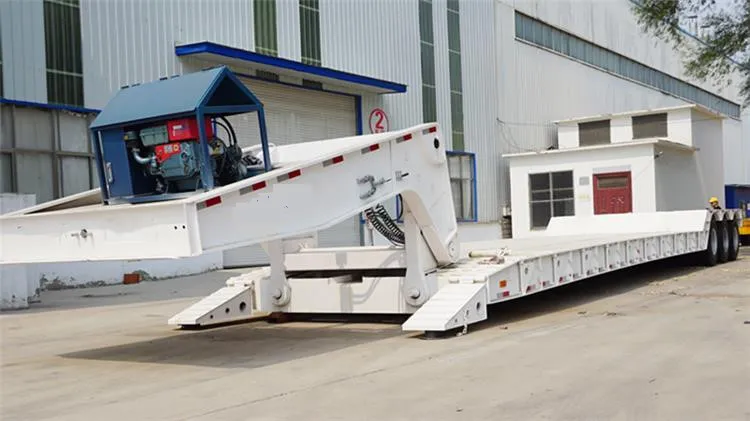 Tri Axle 100 Ton Detachable Lowboy Trailer Tri Axle 100 Ton Detachable Lowboy Trailer