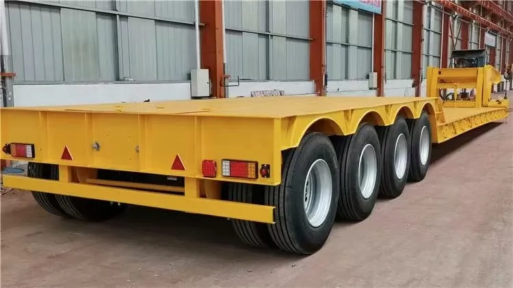 Specifications of 4 Axle 60 Ton Gooseneck Lowboy Trailers Specifications of 4 Axle 60 Ton Gooseneck Lowboy Trailers