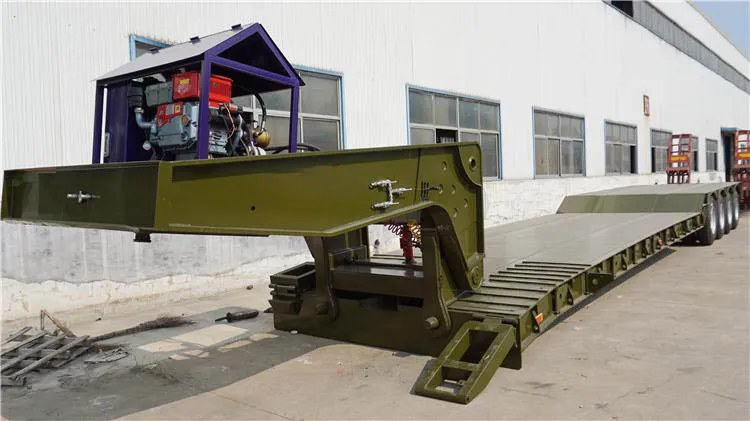 4-axle 60-ton detachable gooseneck semi-trailer 4-axle 60-ton detachable gooseneck semi-trailer