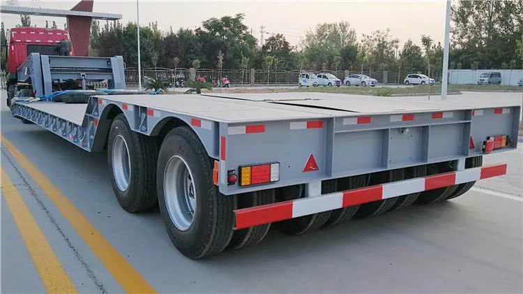 2 Line 4 Axle 50 Ton Lowboy Gooseneck Trailer manufacturer 2 Line 4 Axle 50 Ton Lowboy Gooseneck Trailer manufacturer