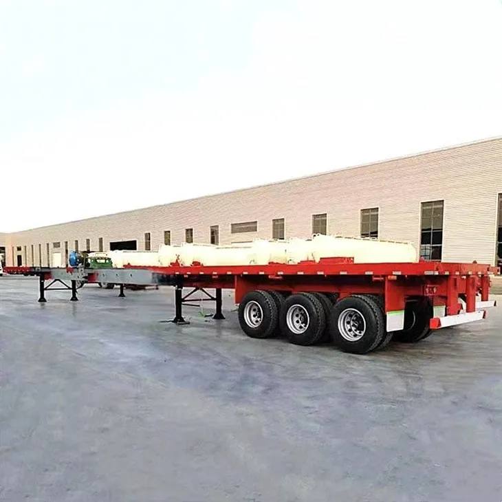 ट्राई एक्सल एक्सटेंडेबल फ्लैट ट्रेलर